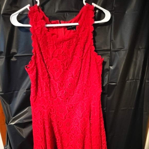 City Studio, sleeveless red sweetheart dress - Picture 1 of 1